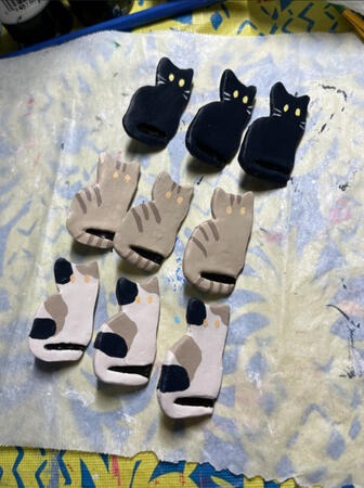 Cat pins, November 2023