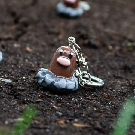 Diglett keychain
