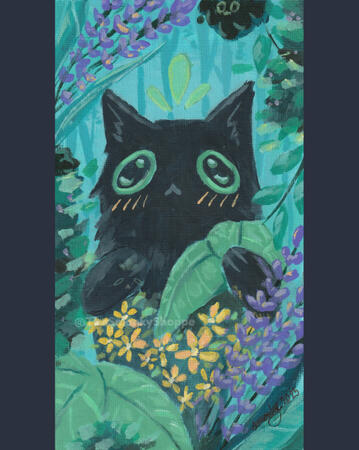 Smonky with the lavenders